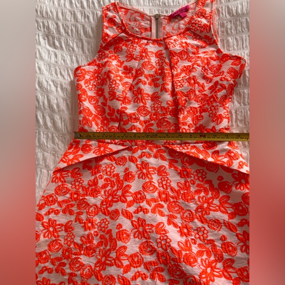 Betsey Johnson Orange Sleeveless Sundress Mini - Picture 10 of 12